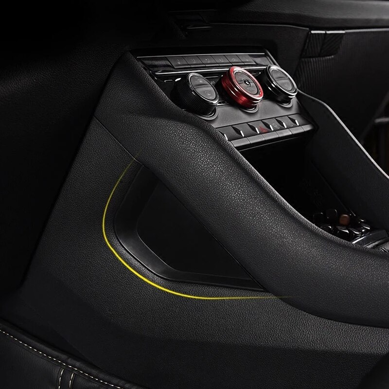 Til skoda kodiaq tilbehør bil interiør rumplade opbevaringsboks central kontrolbetræk bil-styling dekoration trim