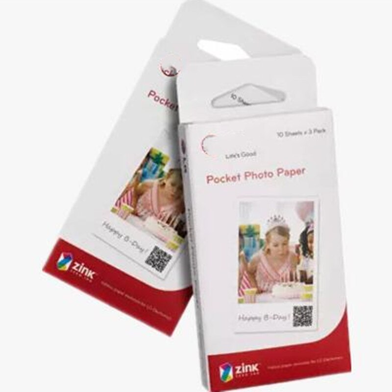 Vendas originais 30 60 folhas fotográficas zink ps2203 inteligente impressora móvel para lg pd269 pd251 pd261 pd233 pd239 papéis de foto