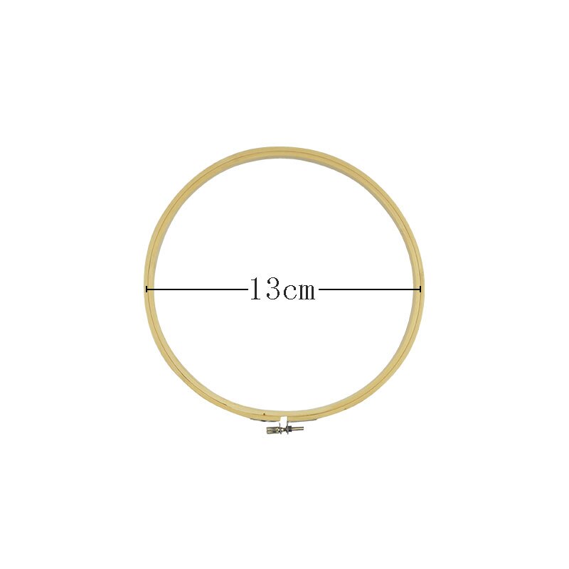 8-34cm ring embroidery hoop frame large sewing tools mini wood embroidery cross stitch Bamboo hoop for kit accessories decor: 13cm
