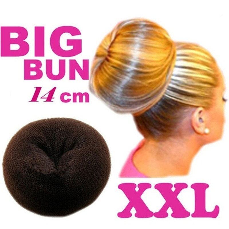 14CM moño de pelo grande princesa Donuts albóndigas accesorios para el cabello diadema ropa para el cabello