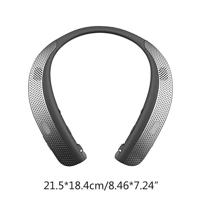 Nieuwe bluetooth hoofdtelefoon lichtgewicht stereo nekband draadloze headset met luidspreker voor sportoefeningen
