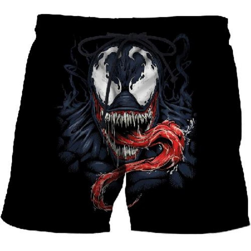 beach casual shorts alien 3D men/women DK86