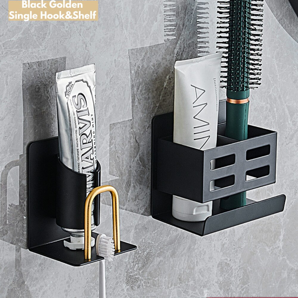 Aolldy Föhn Houder 3 in 1 Haar Tool Organizer Verstelbare Hoogte Muur Gemonteerd/Kast Deur Badkamer Organizer Onder Wastafel Voor Haardroger, Platte Strijkijzers, Krultangen, Haar Stijltangen
