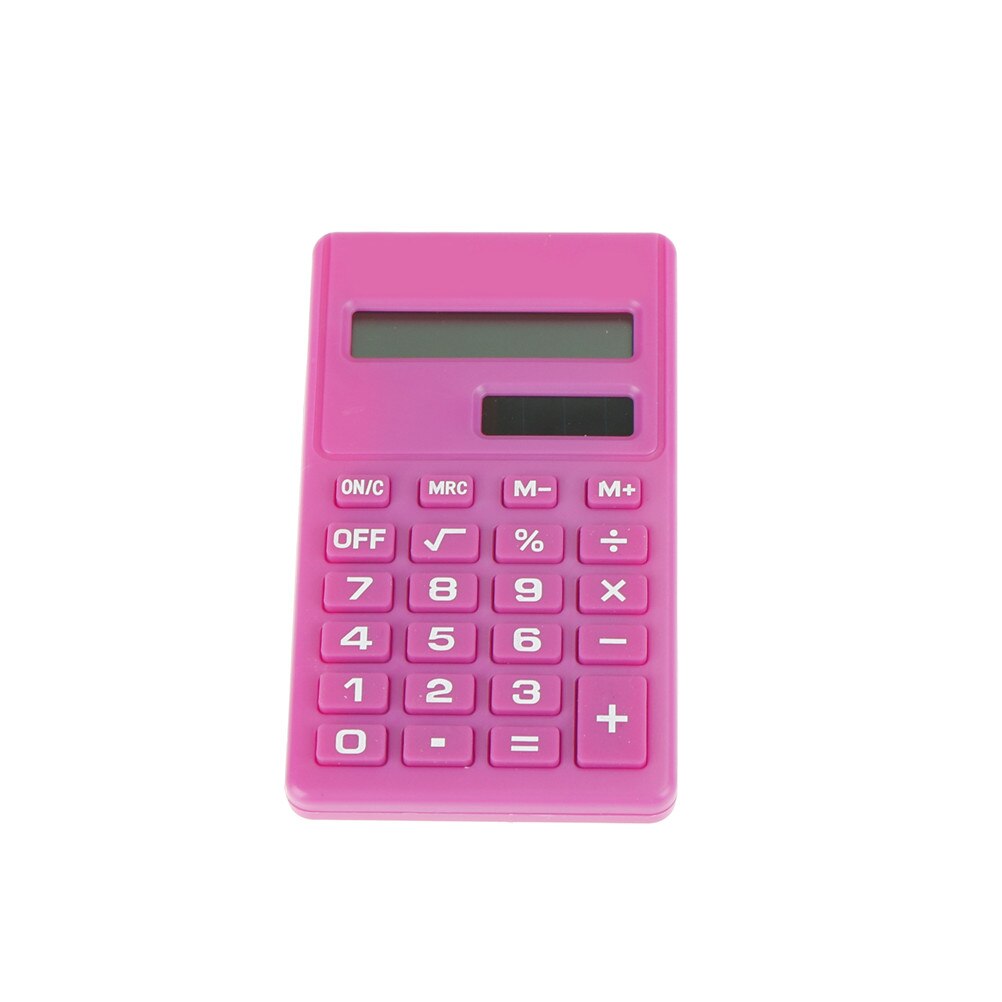 Mini Calculator 8 Digits Display Dual Power Supply Cartoon Candy Calculadora Solar Hesap Calculatrice Solaire: PK