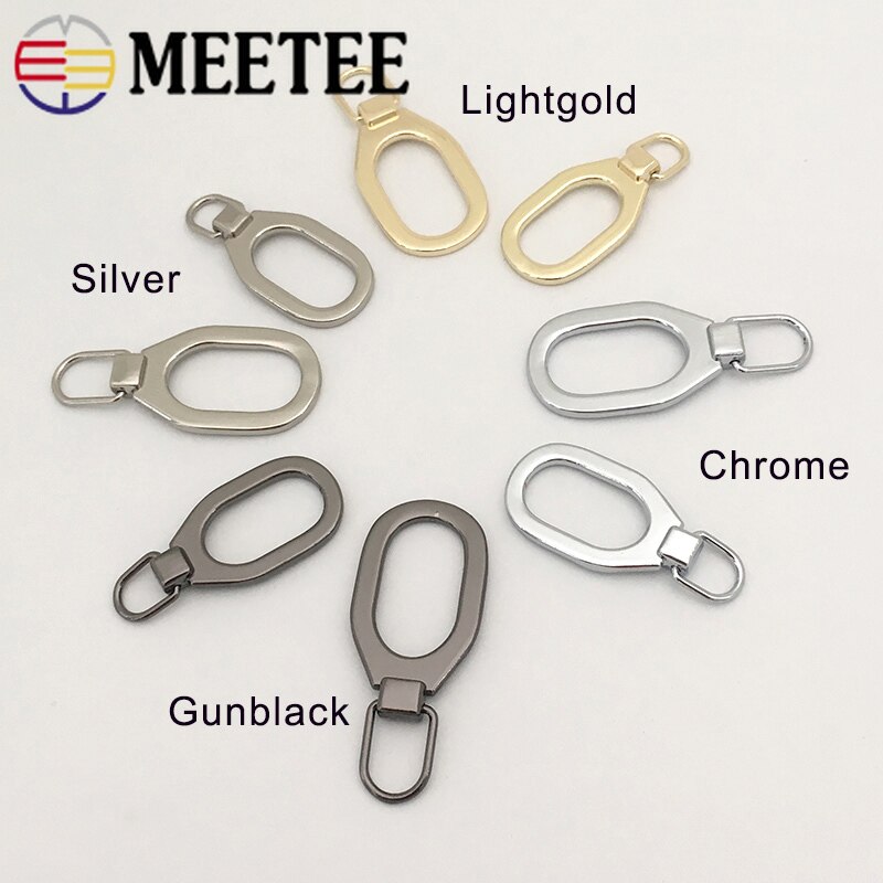 Lote de 10 Uds de cremalleras metálicas respetuosas con el medio ambiente 5 #8 # para chaquetas, zapatos, deslizadores con cremallera, tira de cremallera, lengüeta, kit de reparación instantánea, manualidades DIY