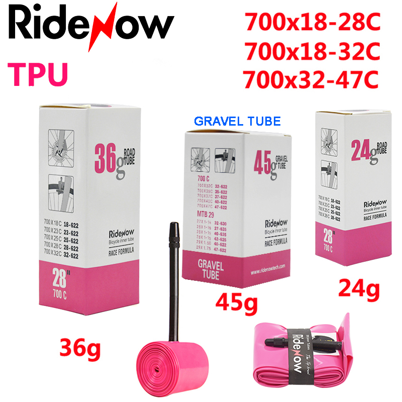 RideNow TPU Rennrad Schlauch 700x18C 23C 25C 28C 32C- 47C Reifen schnecke Fahrrad lichter radfahren 29 mtb kamera Ausdünstungen bicicleta
