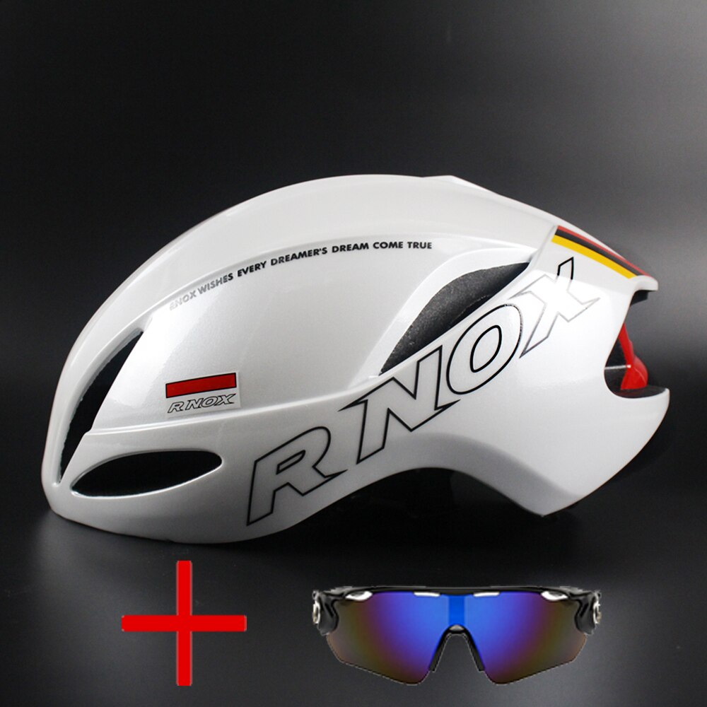 Aero Helmet Triathlon Bicycle Helmet TT Road Bike Helmet For Men Women Race Cycling Helmet Mtb Casco Ciclismo Bicycle Equipment: white-1