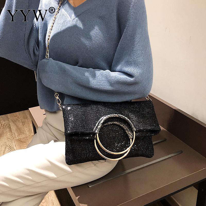 Luxury Handbags Women Tote Bags Grey Crossbody Bags For Women Large Capacity Black Foldable With Chain