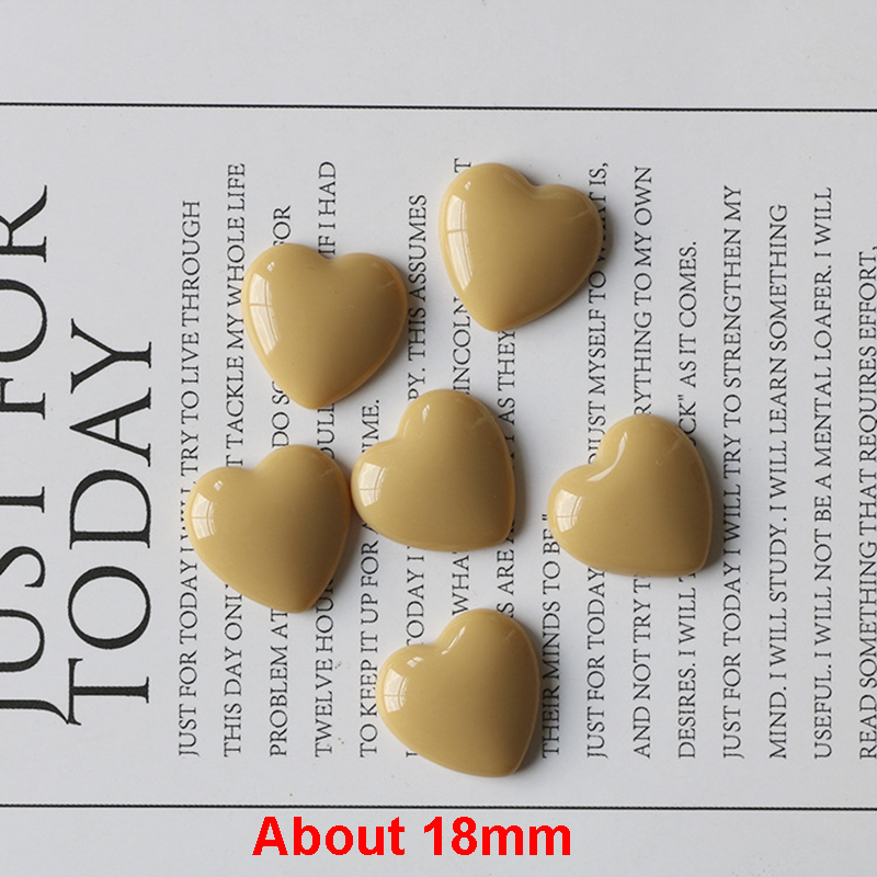 10PCS kleine koelkast magneet liefde hart leuke mini magneten 18mm magnetische Stickers voor koelkast en kantoor Whiteboard Home Decor: 10 PCS Yellow