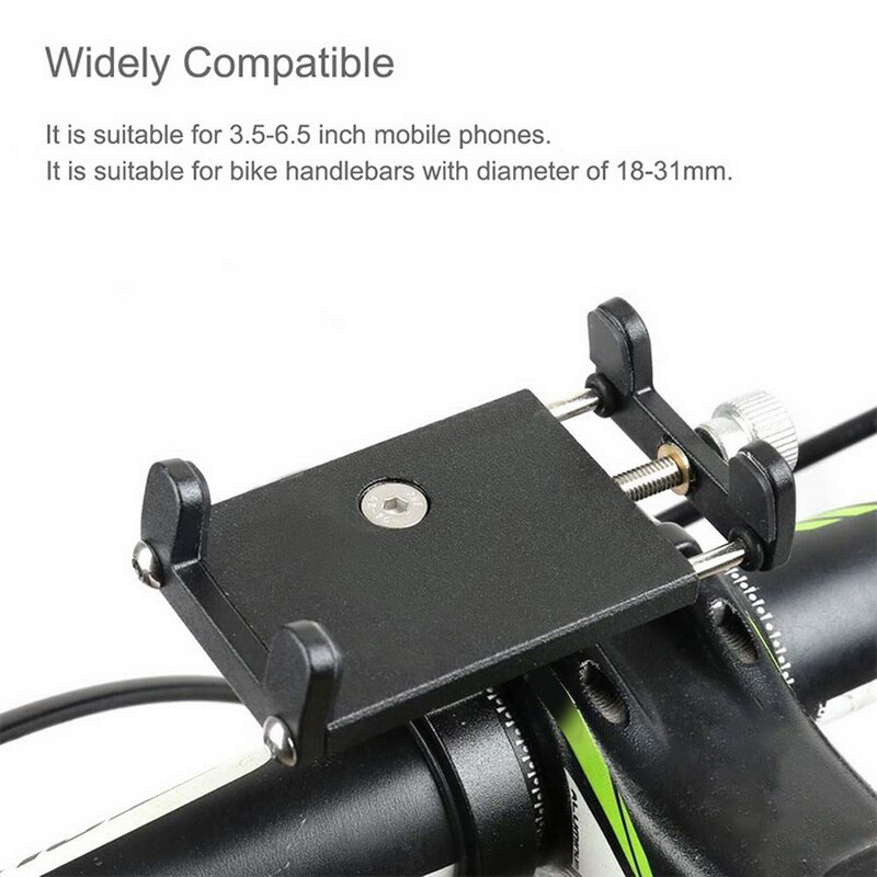 Aluminum Bicycle Phone Holder For Smartphone Outdoor Adjustable Support GPS Bike Phone Stand Mount Bracket Bicycle Accessories