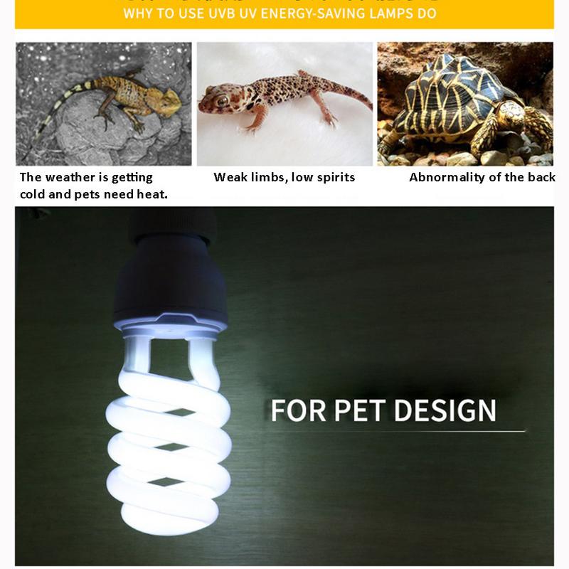 5.0 10.0 Reptile Tortoise UVB Lamp UV Lamp Calcium Lamp 26w 220-240v Pvc For Turtles Snakes Reptiles