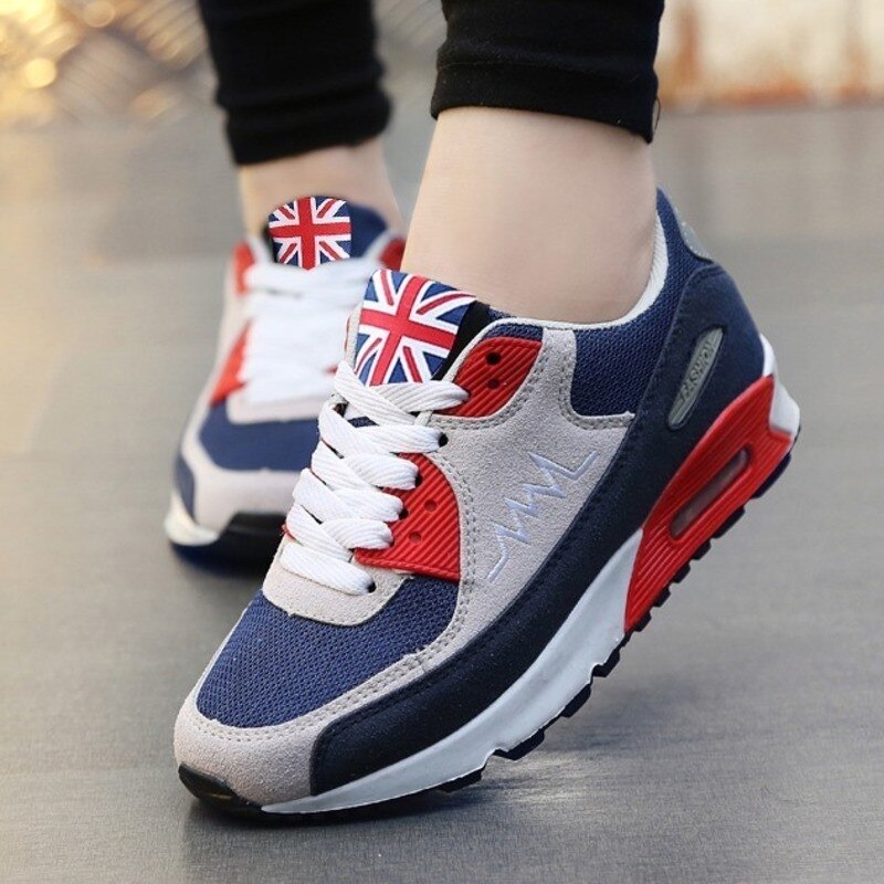 Tenis Feminino 2020 New Arrival kobiety buty do tenisa adidasy mężczyźni oddychająca sznurowane poduszki powietrzne kobiece obuwie sportowe: blue / 6