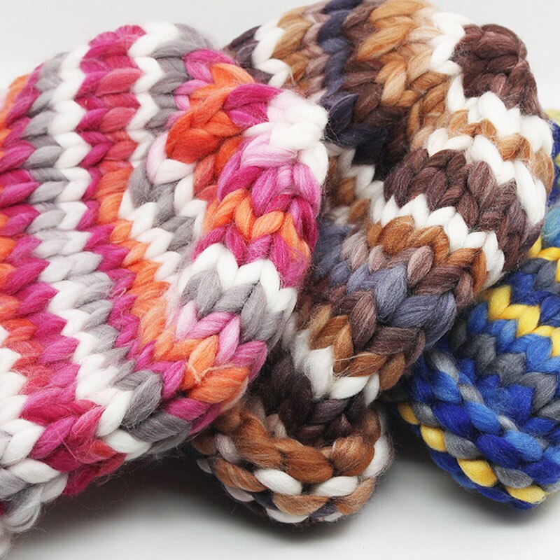 250g/roll Grof Wol Ijslandse Wol Garen Grote Dikke Garen voor Breien Hoed/Tapijt Mat Hand Breien haak Garen