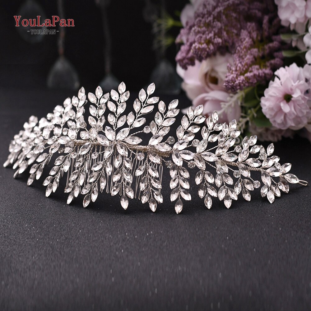 Topqueen HP77 Bruiloft Tiara Bridal Kammen Strass Bruiloft Hoofddeksels Bruiloft Haar Accessoires Bruids Hoofdtooi Bruiloft Haar Kam: HP311