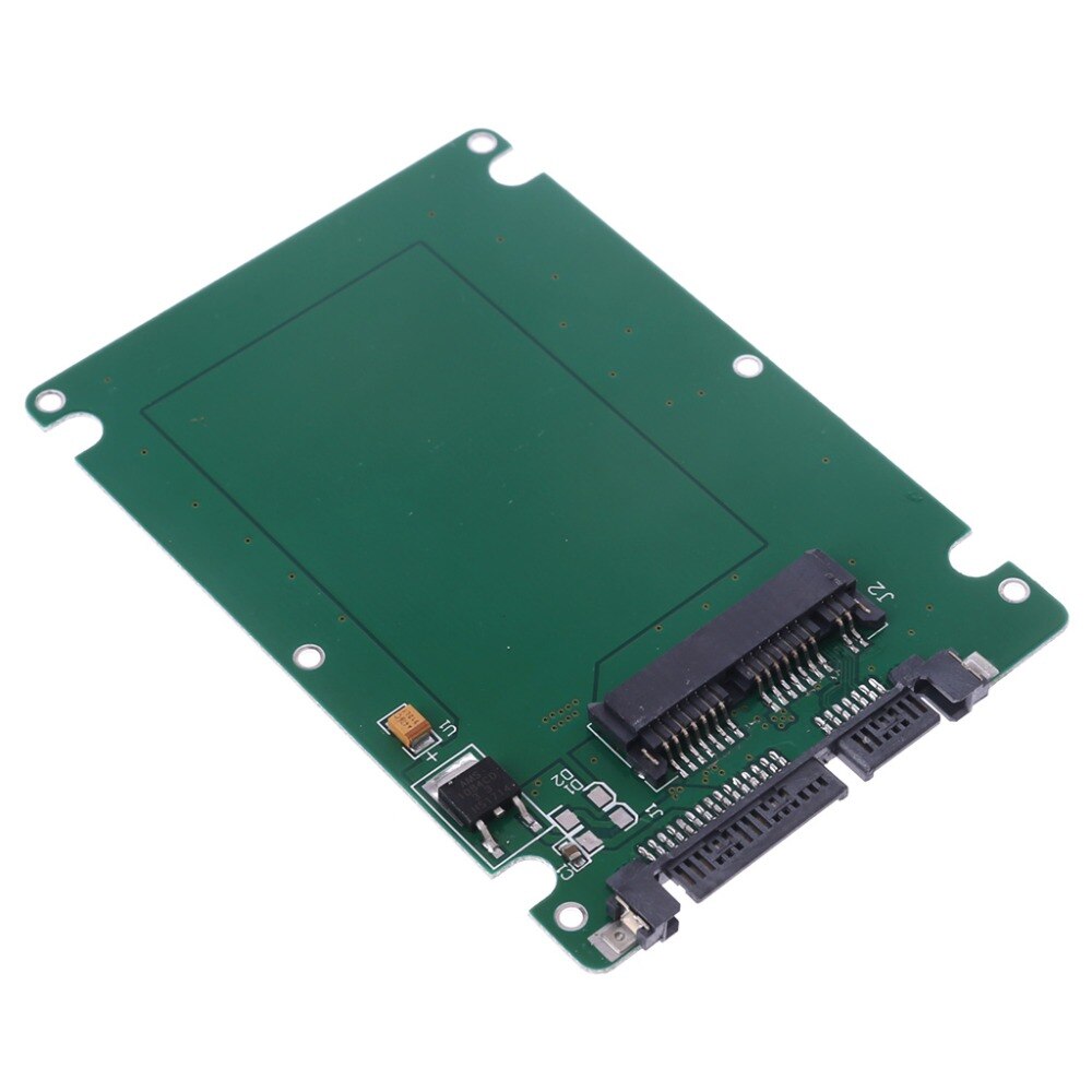 Micro sata 16 pins ssd  to 2.5 "sata 1.8 " 22 pins hdd omformer adapter med etui 7 feb.