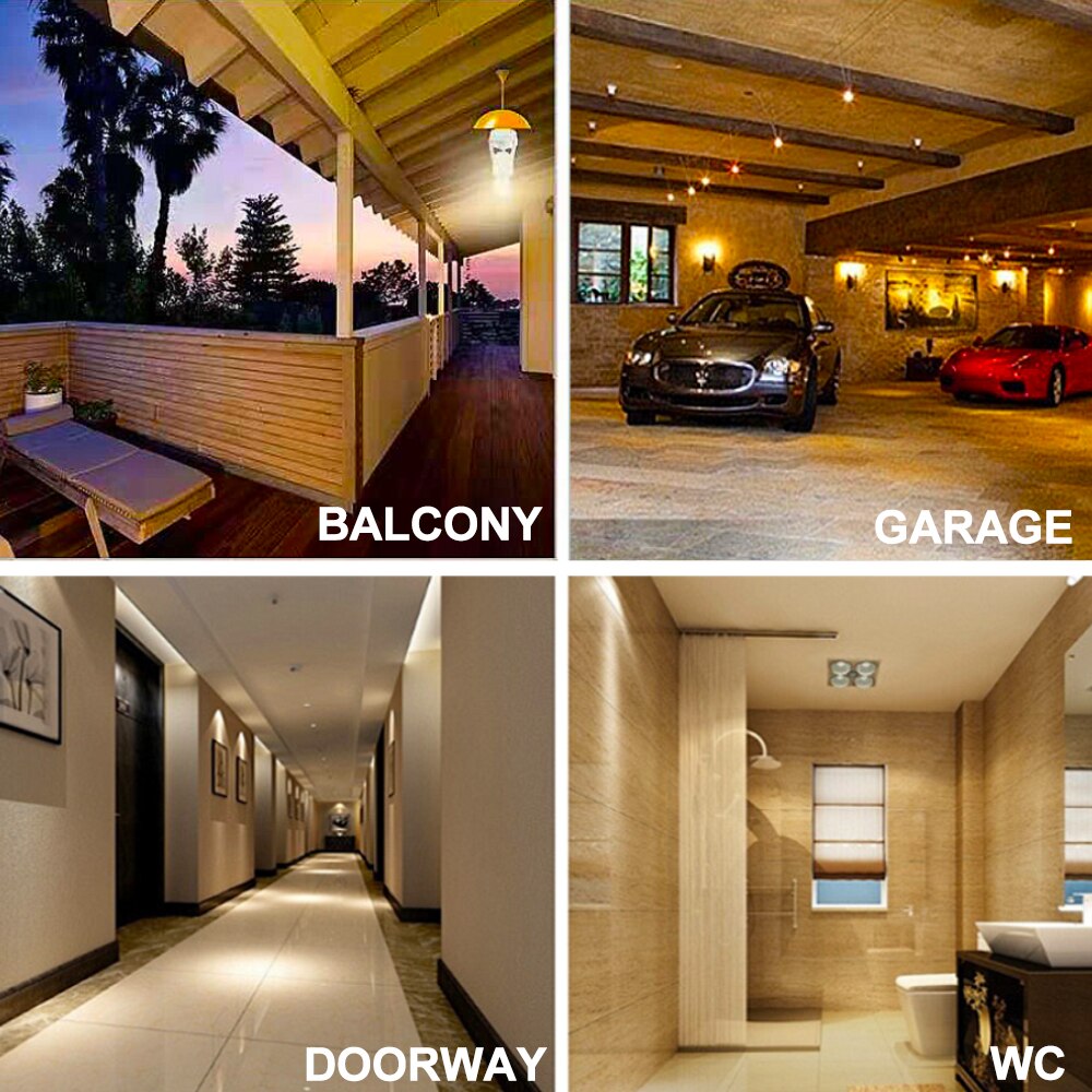 PIR Motion Sensor Socket E27 Screw Bulb Adapter Adjustable Auto On Off Night Light Control For Corridors Stairs WC Garage Lights