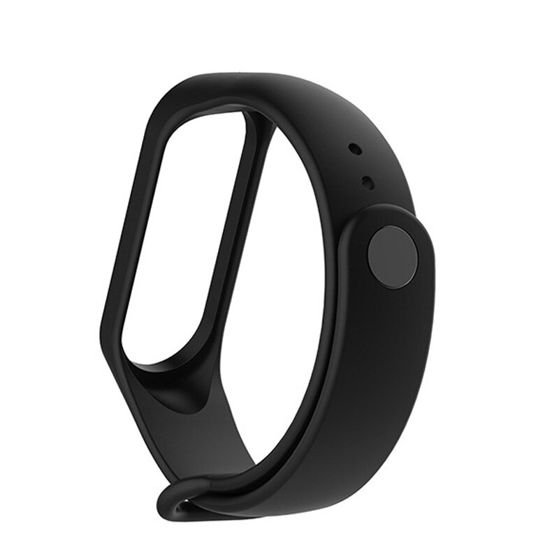 Bracelet For Xiaomi Mi Band 4 3 Strap Silicone Black Wrist Strap For Xiaomi MiBand 3 4 Wriststrap Bracelets Miband M3 M4