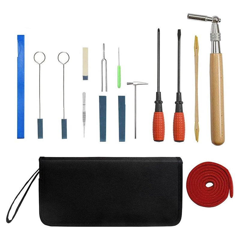 Piano Tuning Kits, 16Pcs Professionele Piano Tuner Universal Diy Piano Tuning Gereedschap Voor Repareren Piano: Default Title