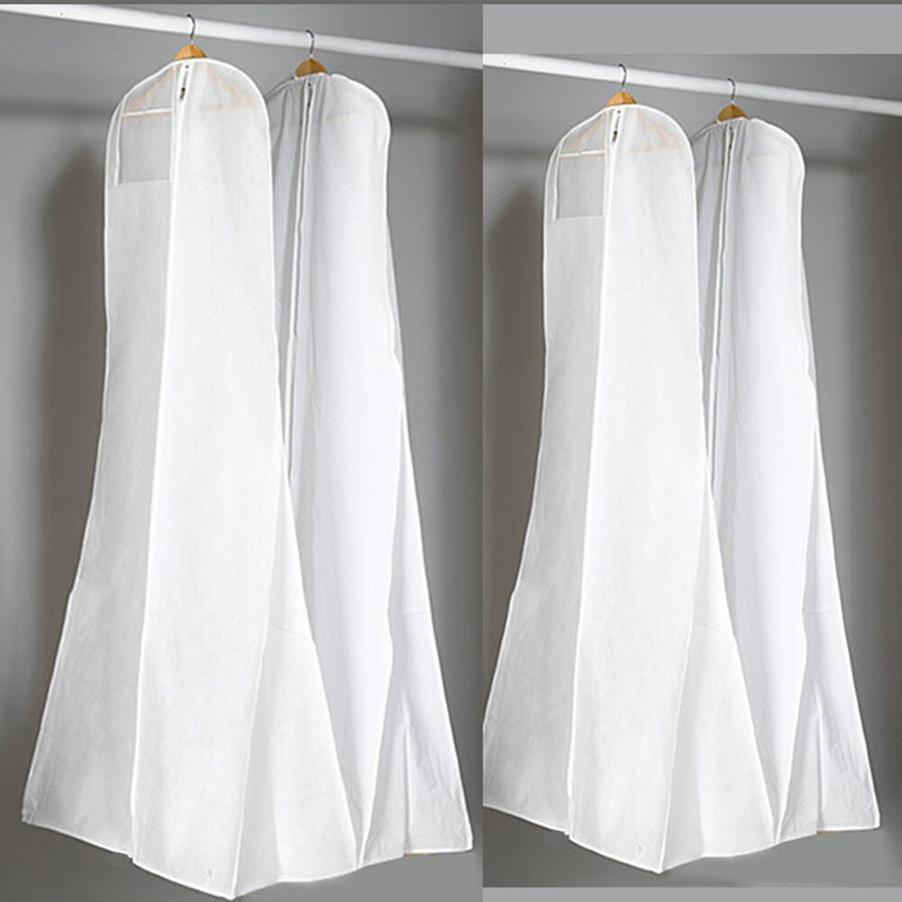 Per abito da sposa custodia custodia protezione indumento custodia per appendere custodia antipolvere resistente abito da sposa organizzatore Non tessuto spesso