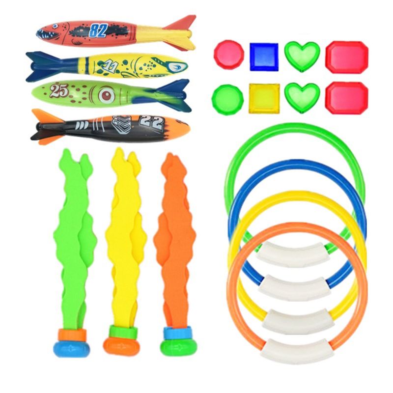 Colorful Swimming Pool Diving Toy Sinking Underwater Fun Toys for Kids Dive