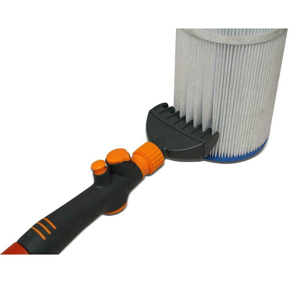 Le peigne de cartouche de baguette d'outil de nettoyage de Jet de filtre tenu dans la main d'abs enlève la saleté de débris pour l'eau de Spa de jacuzzi de piscine