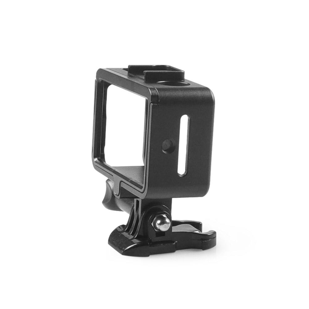 Liga de alumínio Gaiola Caso Adaptador para DJI Vlog OSMO ACTION Camera Shell Habitação Quadro com Sapata Fria para DIODO EMISSOR de Luz microfone