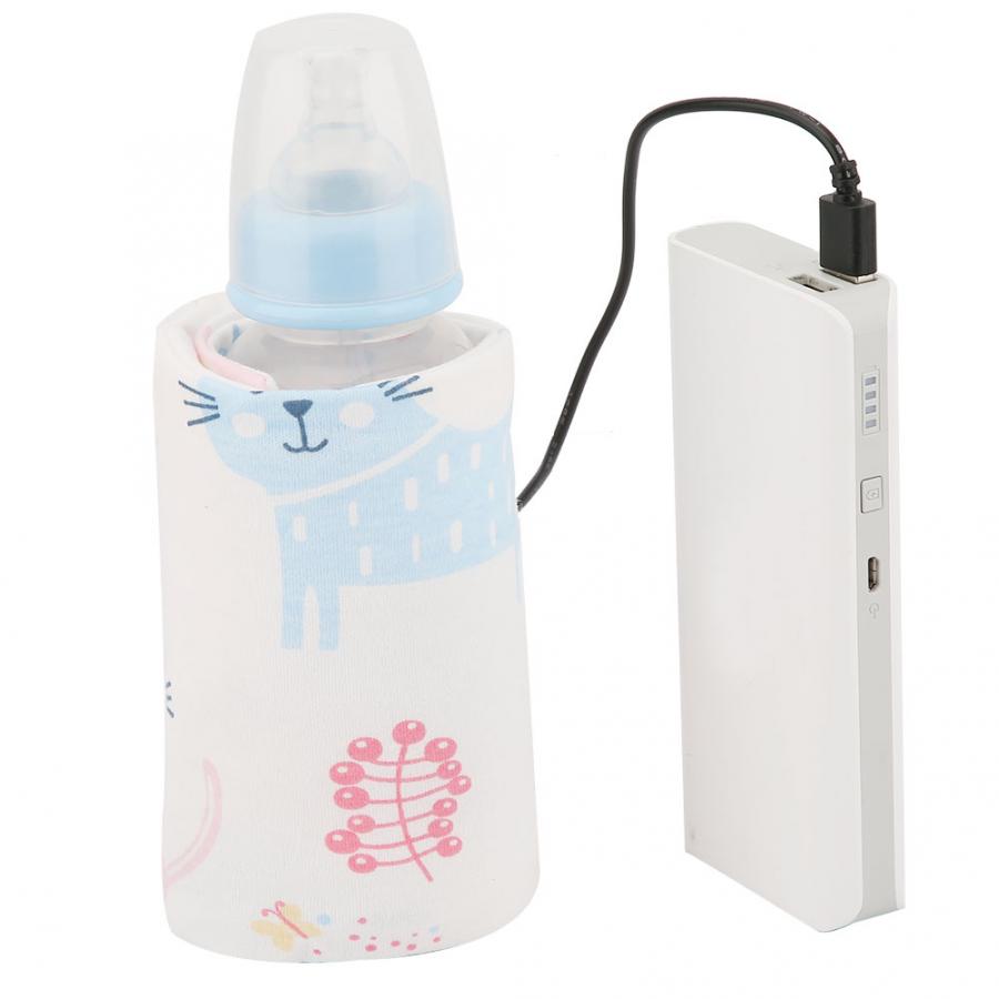 Usb mælk vandvarmer rejse klapvogn isoleret taske baby plejeflaskevarmer: B
