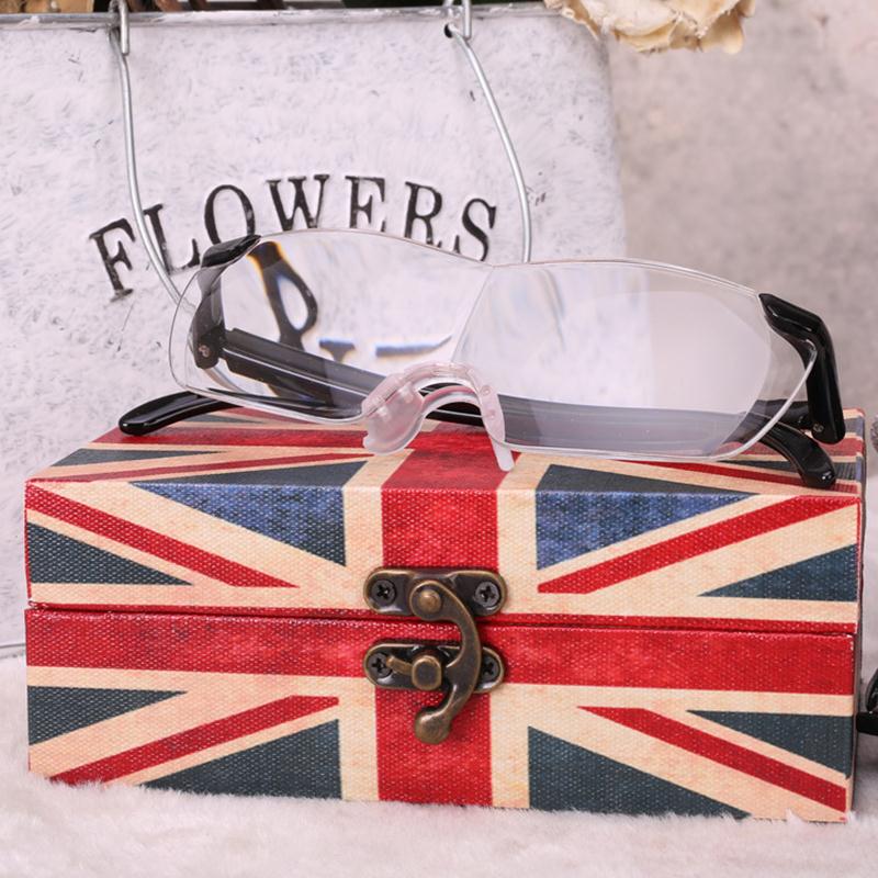 1.6 Keer Vergrootglas Leesbril Grote Vision 250 Graden Verziend Brillen Vergrootglas Eyewear Draagbare Ouders