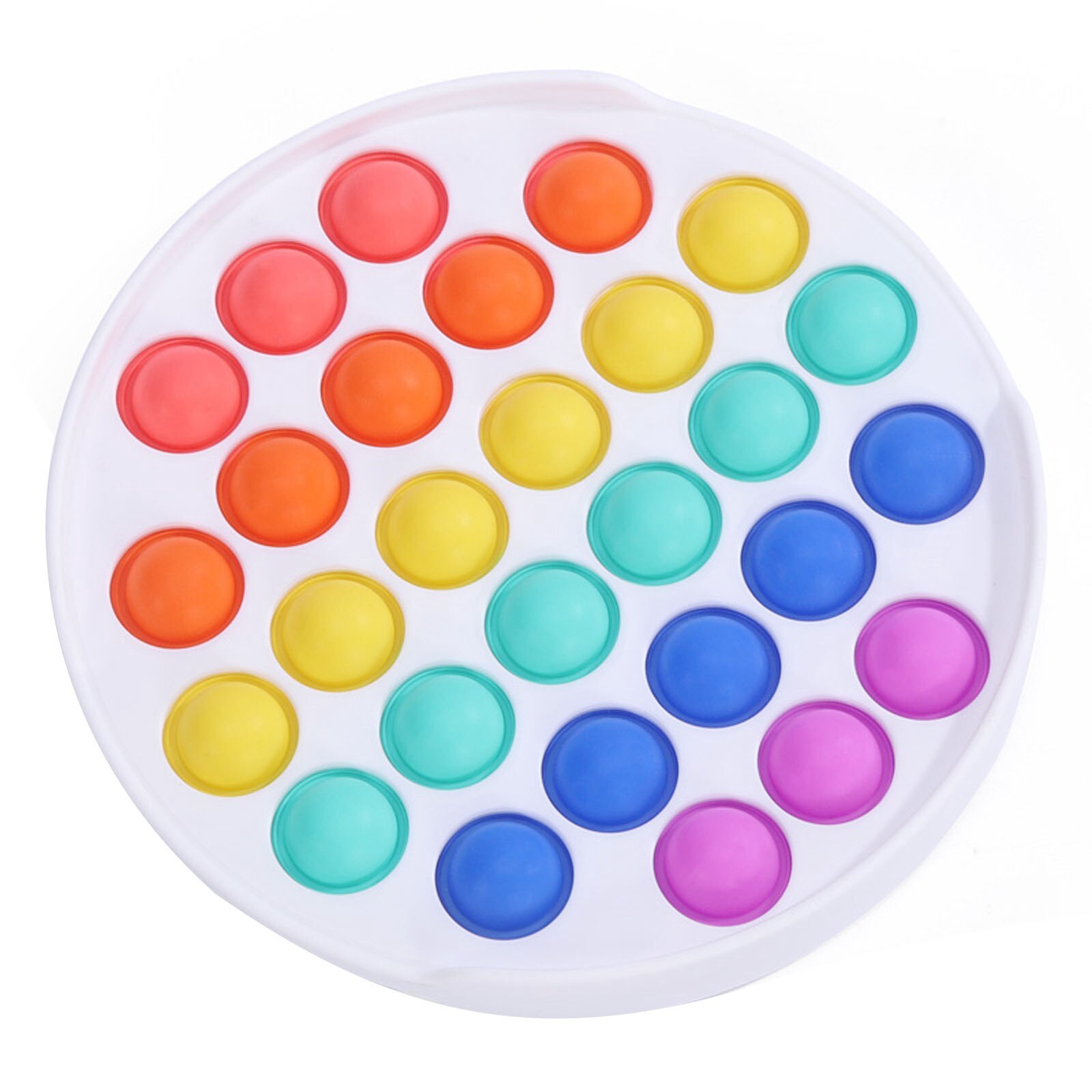 Push Pop Bubble Fidget giocattolo sensoriale gioco antistress Silicone spremere strumenti anti-ansia per bambini e adulti: D