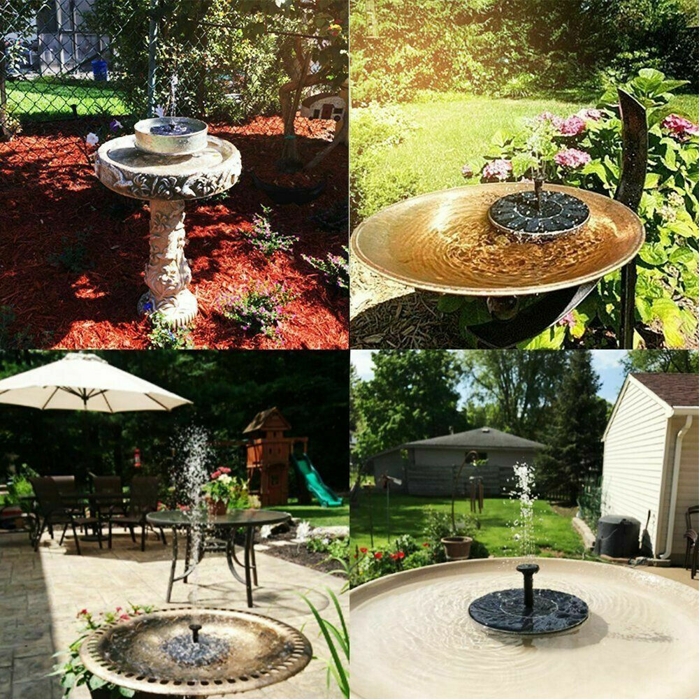Mini Solar fountain Garden Pool Pond Solar Panel Floating Fountain Decoration Water Fountain Solar Panel