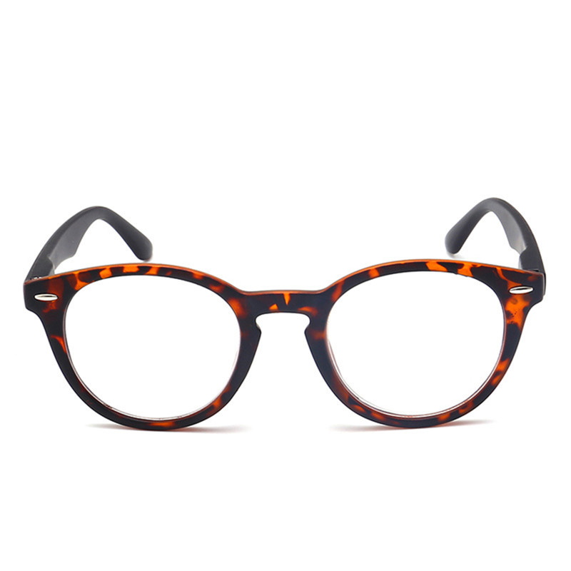 Gafas de lectura con montura ovalada de leopardo Retro para hombres y mujeres, lentes transparentes para presbicia, gafas con dioptrías + 1,0 a 4,0