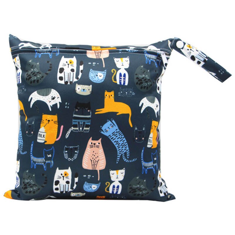 Warmom Mutter Windel Tasche für Baby Mehrweg Tuch Windel nass Tasche Kleinkind Tragbare Wasserdichte Kinderwagen Trockenen Eimer Tasche 28*30cm: 131