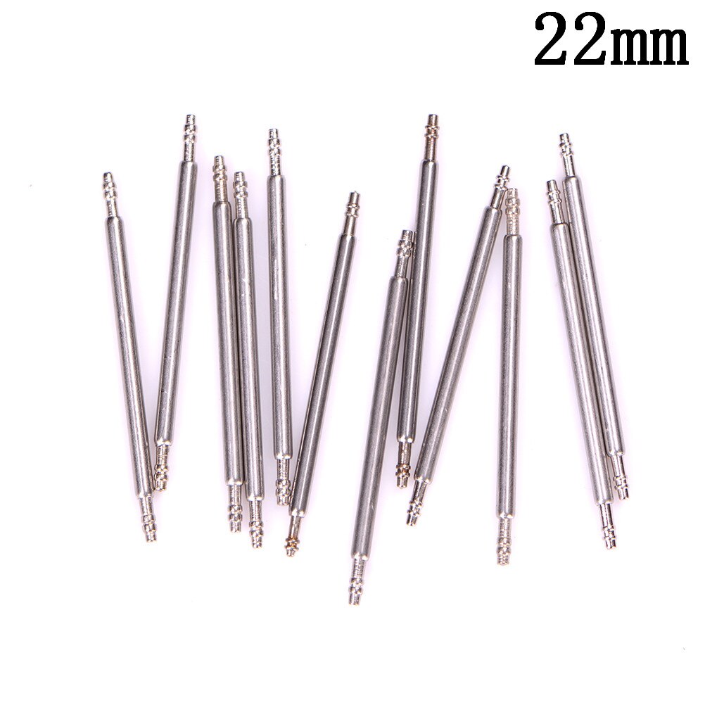 10 Uds. 8-22MM correa de reloj barras de resorte enganche de correa herramientas de relojero de reparación 16mm 18mm 20mm 22mm: 22mm