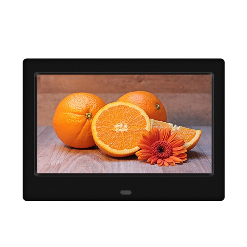 7 Inch 800X480 HD Digital Photo Frame 16:9 Big Screen Display Electronic Picture Video Black
