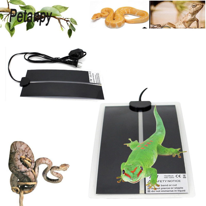 Pet Reptiles Heat Mat Terrarium Climbing Heating Warm Pads 5-45W Adjustable Temperature Controller Mats Reptiles Accessories