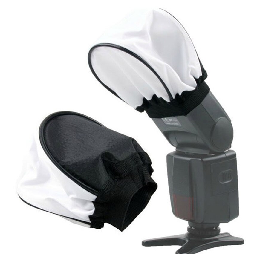 Wit Nylon Flash Diffuser Cap Voor Flitser Speedlight Fotografie, Draagbare Doek Softbox Universial Flash Diffuser