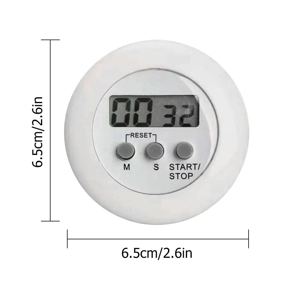 Five Kinds Of Color Circular LCD Digital Kitchen Countdown Timer Cooking Counter Reverse Timer Alarm Clock Magnetic
