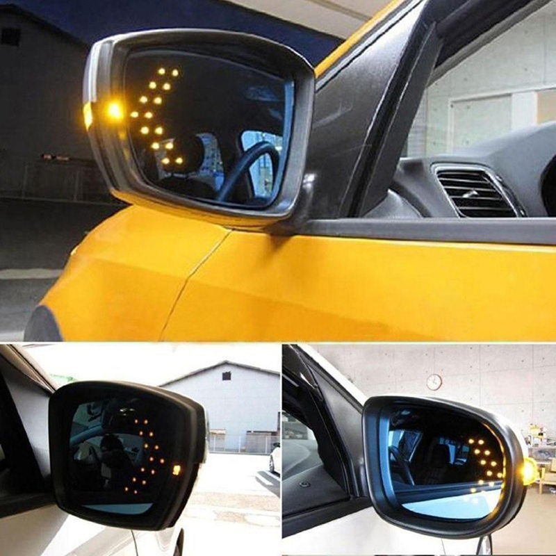 2 Stks/partij 14 Auto Achteruitkijkspiegel Licht Smd Led Arrow Panel Voor Auto Achteruitkijkspiegel Indicator Richtingaanwijzer auto Led