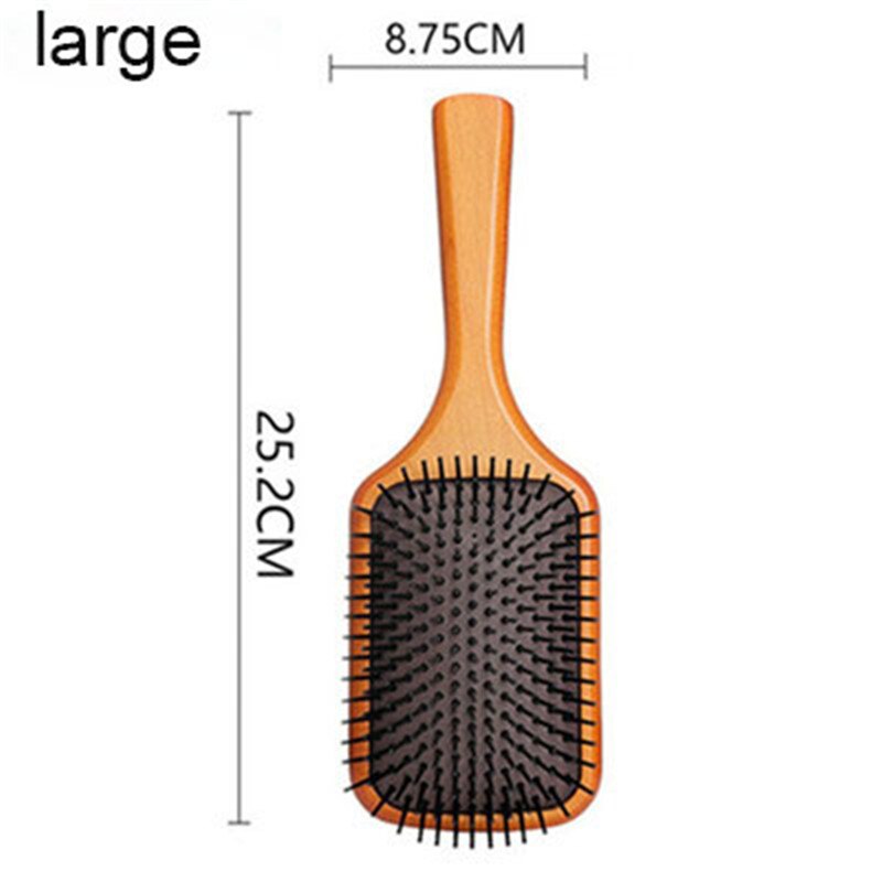For aveda massasje kam gassbag antistatisk hår luftpute tre hårbørste våt krøllete løs hår børste frisør styling: Stor