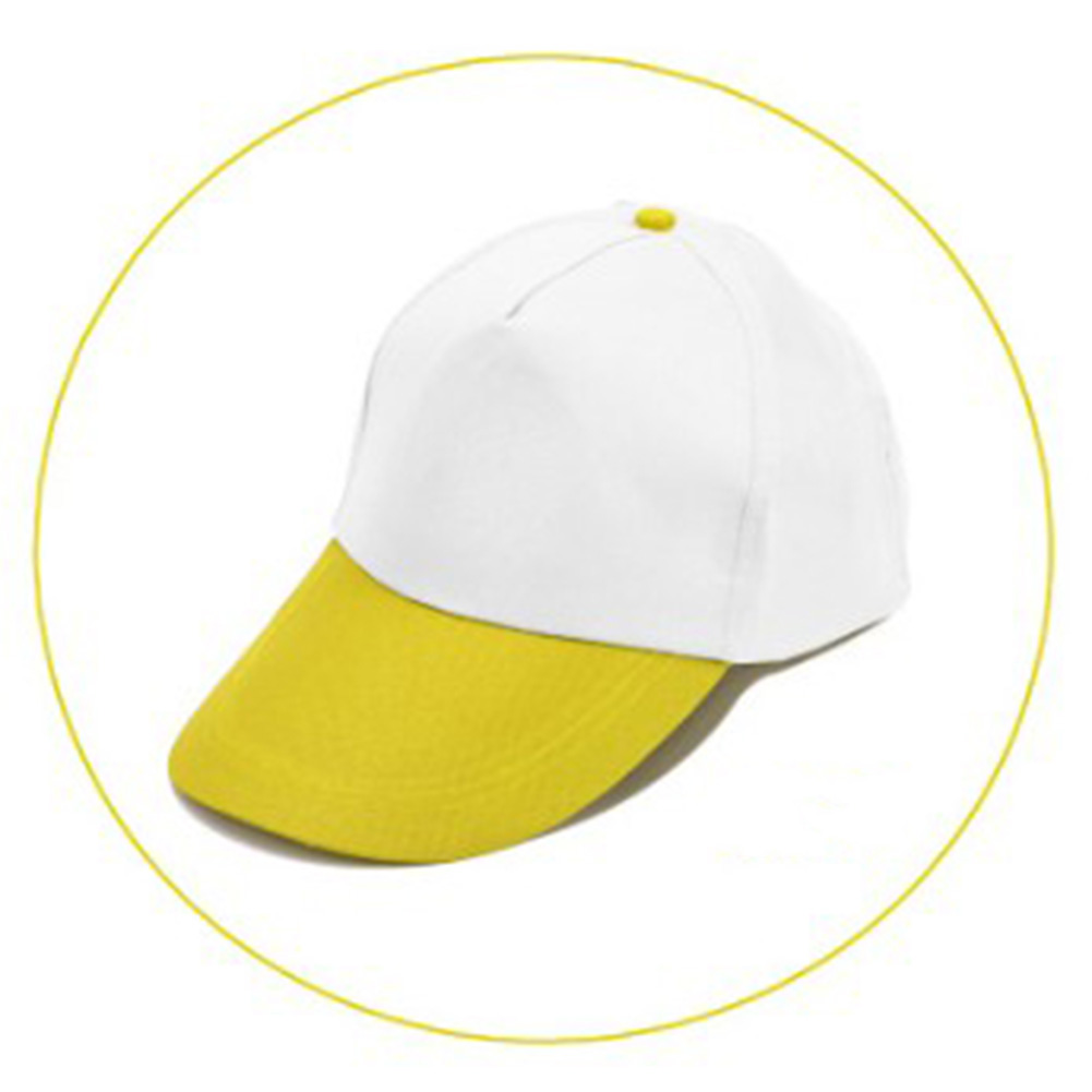 Nuevos gorros de para hombres y mujeres, gorras de béisbol con Cierre trasero ajustables, colores sólidos, estilo europeo, tendencia de clásica: yellow 1