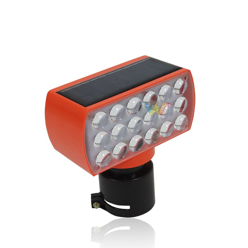 Boîtier Pc de sécurité routière, lumière clignotante rouge et bleue, Module de lumière solaire d'avertissement