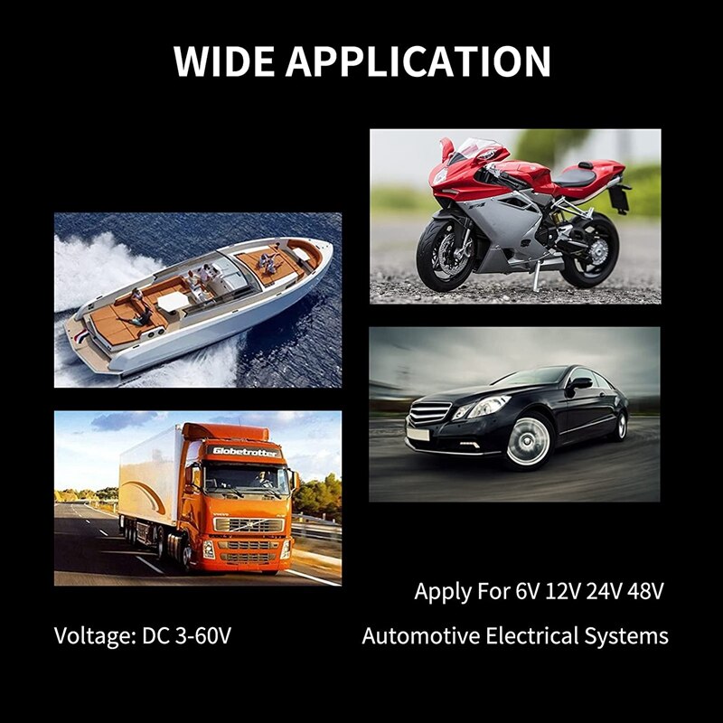 Automotive Test Light Digital LED Circuit Tester 3-60V DC Auto Electric Tester Light Tool With Voltmeter And Probe