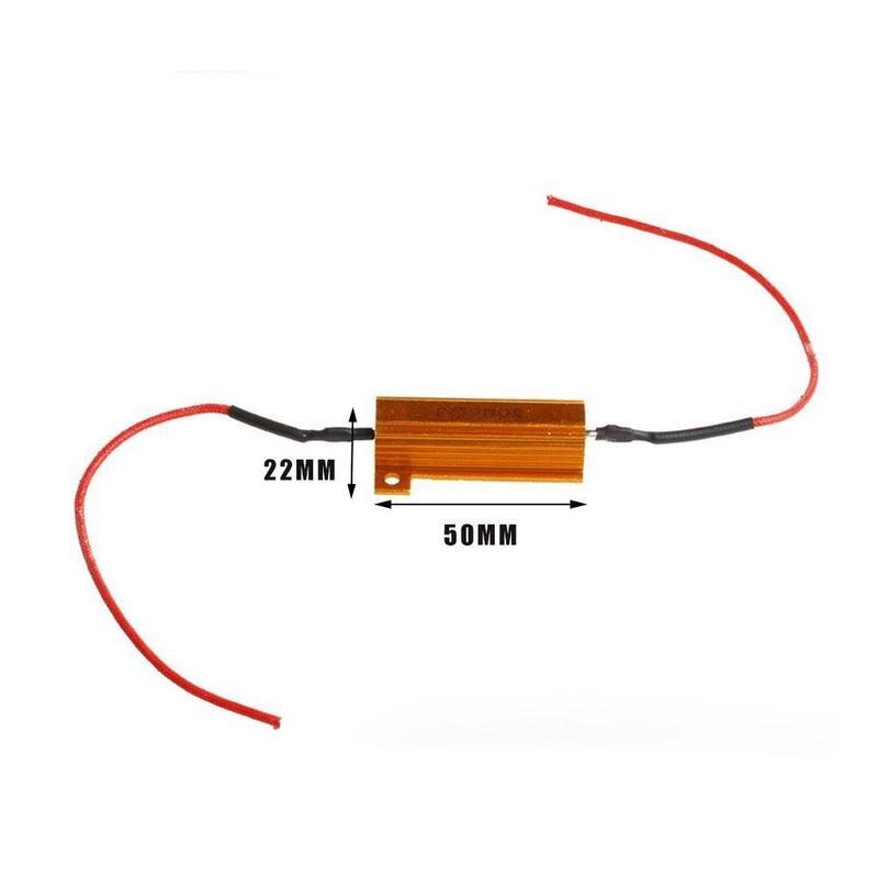 2 uds H7 50W 6Ω coche LED resistencia de carga controlador advertencia decodificador de cancelador luz Error libre 12V toda la serie de resistencia
