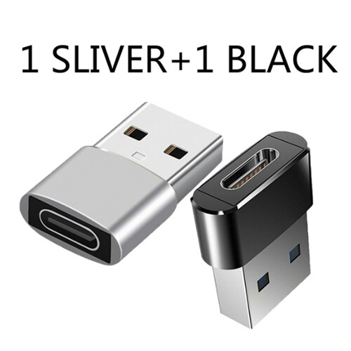 2szt USB C Adapter OTG typ C na USB Adapter type-c OTG Adapter kabel dla iPhone 12 Pro Max dla airpods 1 2 3 telefon USB adaptery: Rose Gold