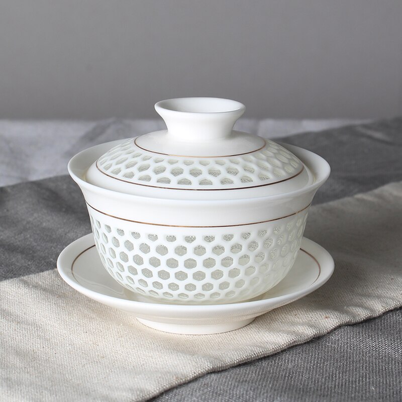 NEWYEARNEW 140ML/160ML Ceramic Tea Tureen Teaware Kung Fu Tea Set Home Decoration Boyfriend Husband Business Love Wedding: L