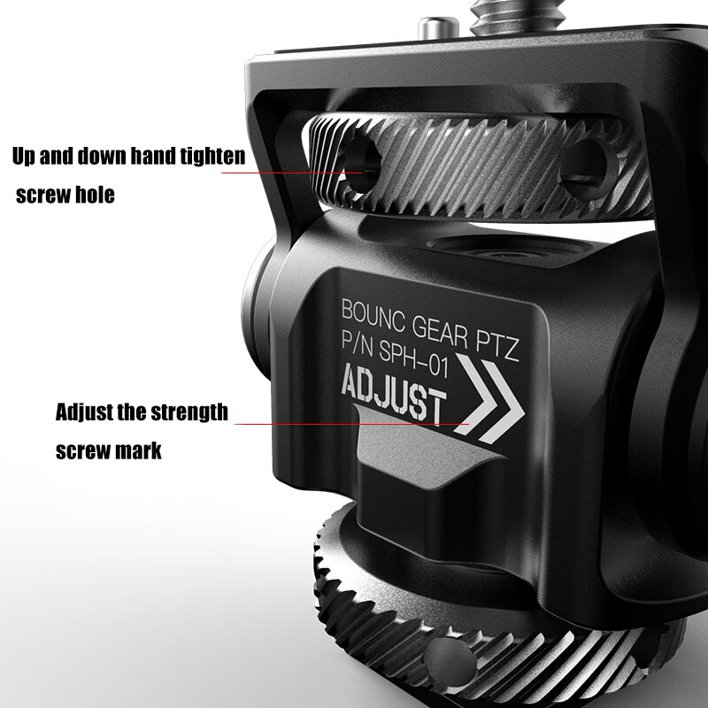 Blitzschuhadapter-basishalterung  to 1/4 " befestigungsschraube für monitor, led-licht, mikrofon, blitzgerät, on-camera-cage, videoaufnahmen