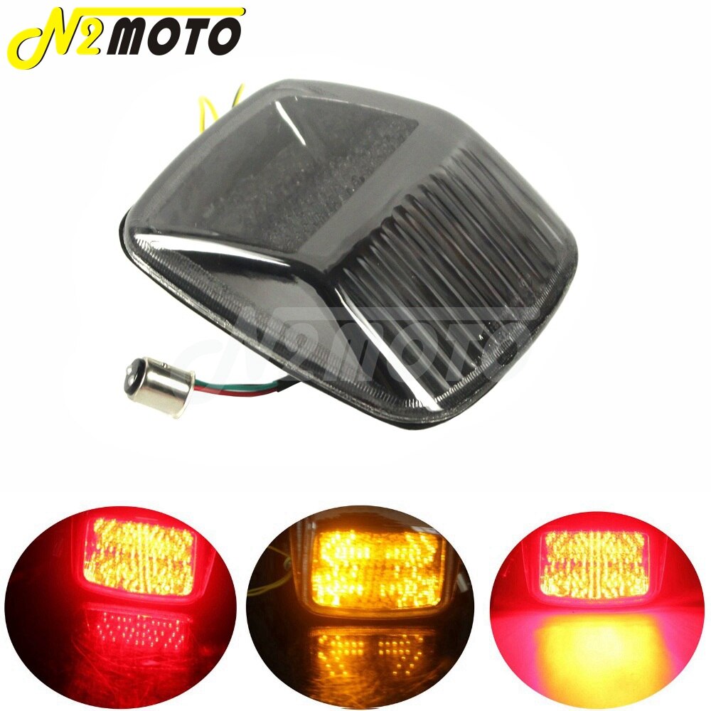 Motorcycle Integrated Taillight Turn Signal Light Arrow Indicator Tail Brake Light for Harley Deuce V-ROD Vrod 2002