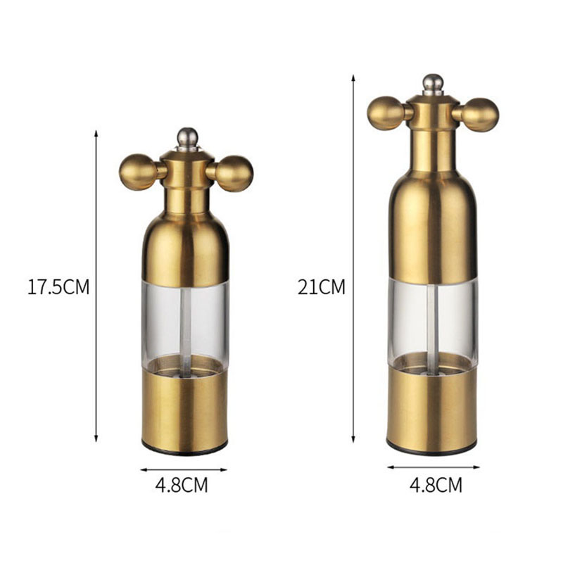 Stainless Steel Grinder Manual Salt Pepper Mill Ceramic Core Sesame Spice Grinder Spice Shakers BBQ Tools Kitchen Accessories