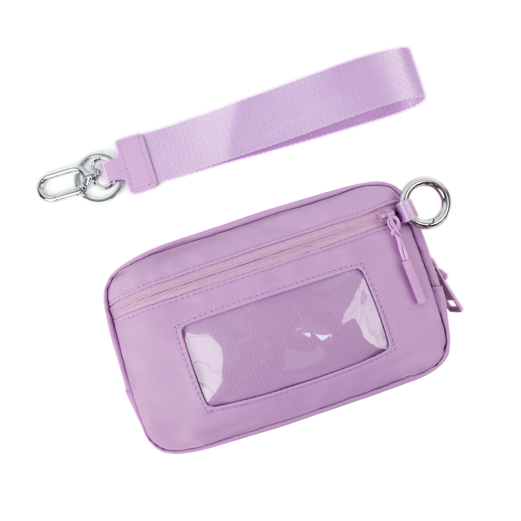 DOYOGI Portafogli da polso da donna Portafoglio trapuntato in nylon con 3 cerniere, carta di credito da viaggio, porta cellulare, portamonete: Arancione