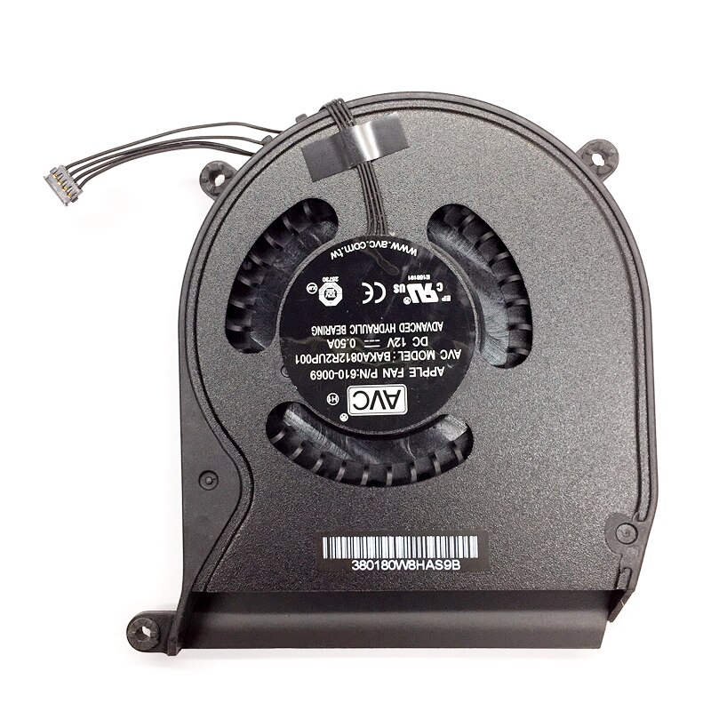 Pre apple macbook mac mini  a1347 emc 2442 mid  mc270 mc438 mc815 mc816 610-0069 baka 0812 r 2 up 001 cpu chladiaci ventilátor chladič